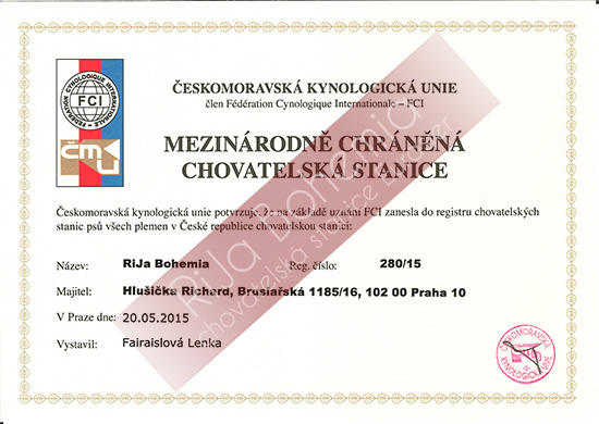 Certifikat FCI